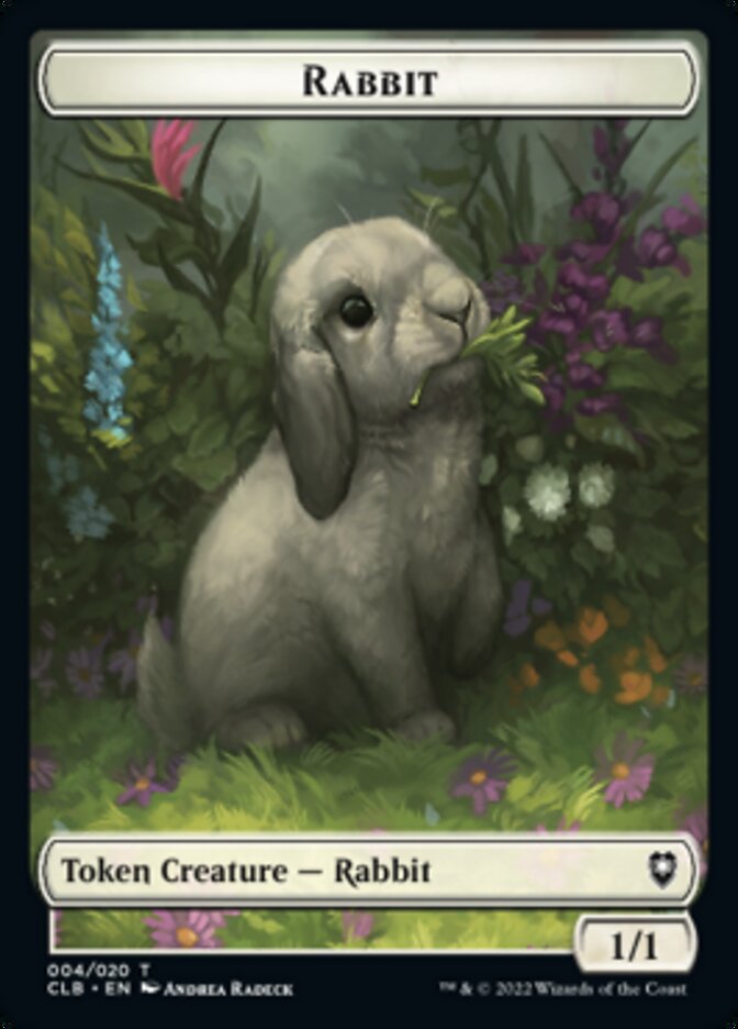 Treasure // Rabbit Double-Sided Token [Commander Legends: Battle for Baldur's Gate Tokens] | Clutch Gaming