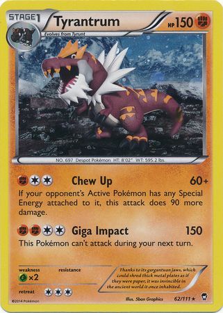 Tyrantrum (62/111) (Cosmos Holo) [XY: Furious Fists] | Clutch Gaming