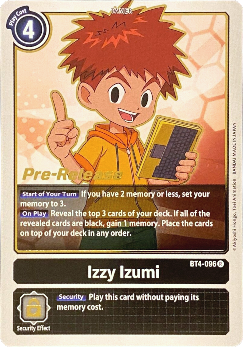 Izzy Izumi [BT4-096] [Great Legend Pre-Release Promos] | Clutch Gaming