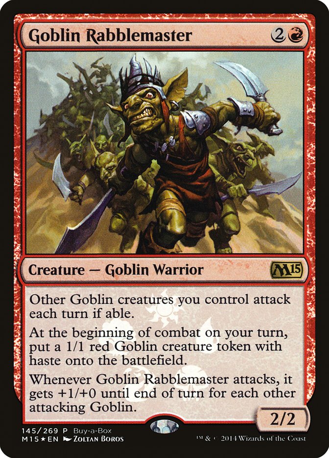 Goblin Rabblemaster (Buy-A-Box) [Magic 2015 Promos] | Clutch Gaming