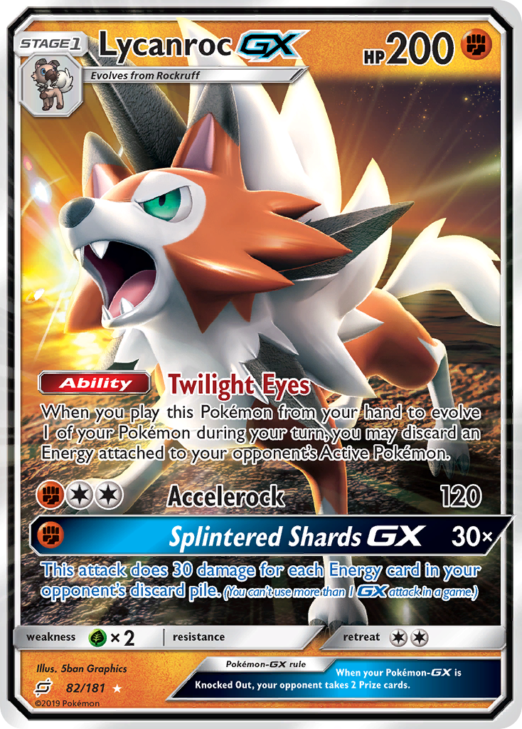 Lycanroc GX (82/181) [Sun & Moon: Team Up] | Clutch Gaming