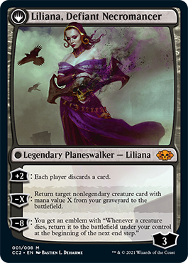 Liliana, Heretical Healer // Liliana, Defiant Necromancer [Commander Collection: Black] | Clutch Gaming