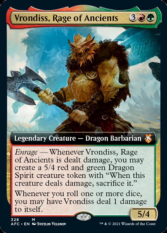 Vrondiss, Rage of Ancients (Extended Art) [Dungeons & Dragons: Adventures in the Forgotten Realms Commander] | Clutch Gaming