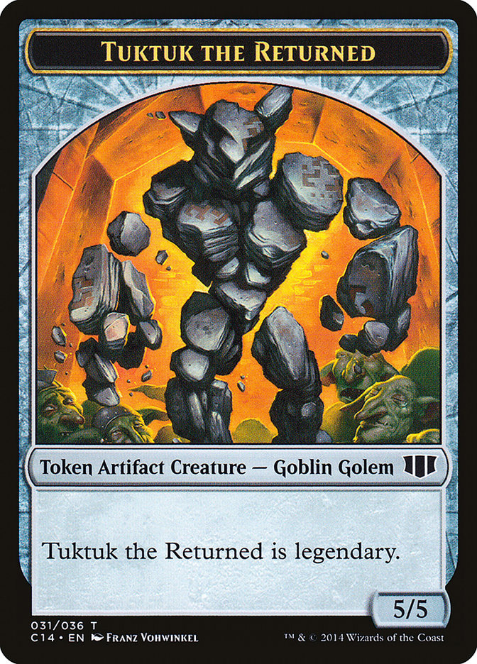 Daretti, Scrap Savant Emblem // Tuktuk the Returned Double-Sided Token [Commander 2014 Tokens] | Clutch Gaming