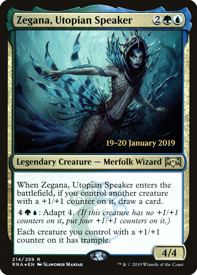 Zegana, Utopian Speaker [Ravnica Allegiance Prerelease Promos] | Clutch Gaming