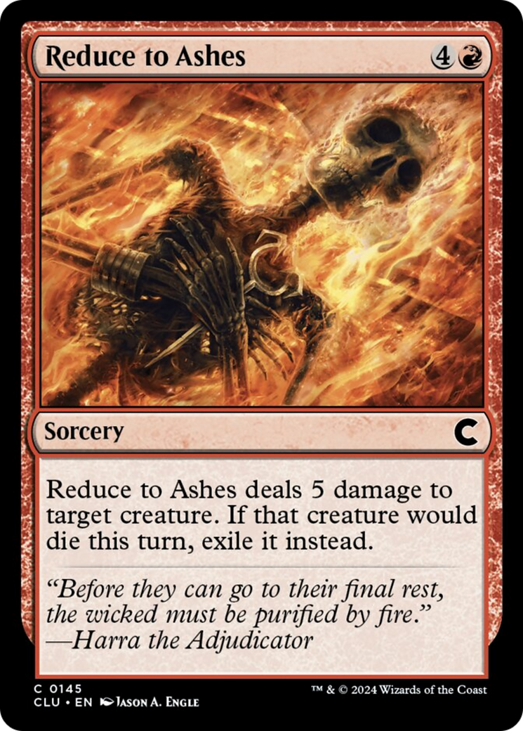 Reduce to Ashes [Ravnica: Clue Edition] | Clutch Gaming