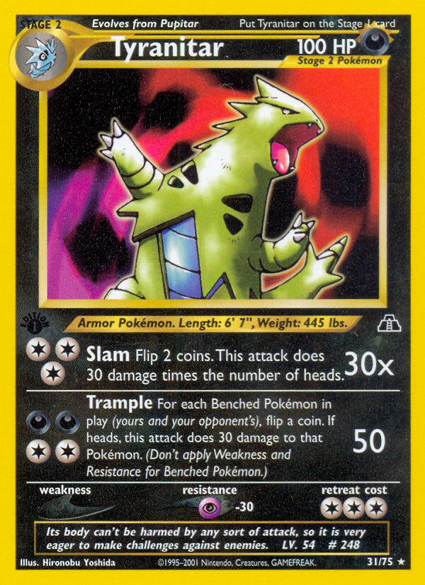 Tyranitar (31/75) [Neo Discovery 1st Edition] | Clutch Gaming