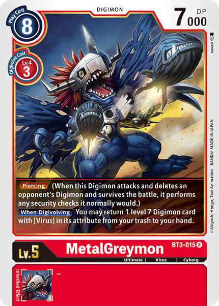 MetalGreymon [BT3-015] [Release Special Booster Ver.1.5] | Clutch Gaming