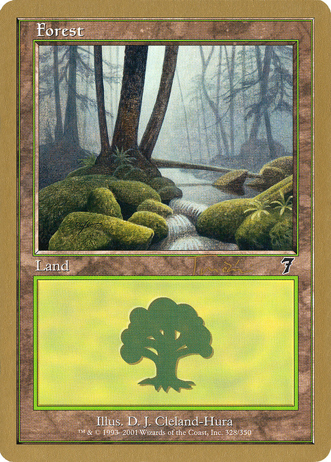 Forest (jt328) (Jan Tomcani) [World Championship Decks 2001] | Clutch Gaming