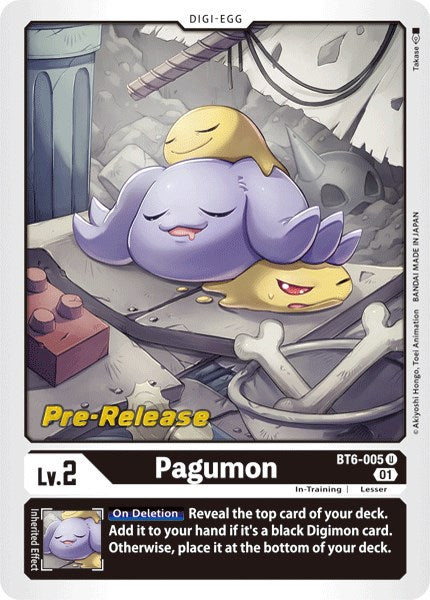 Pagumon [BT6-005] [Double Diamond Pre-Release Cards] | Clutch Gaming