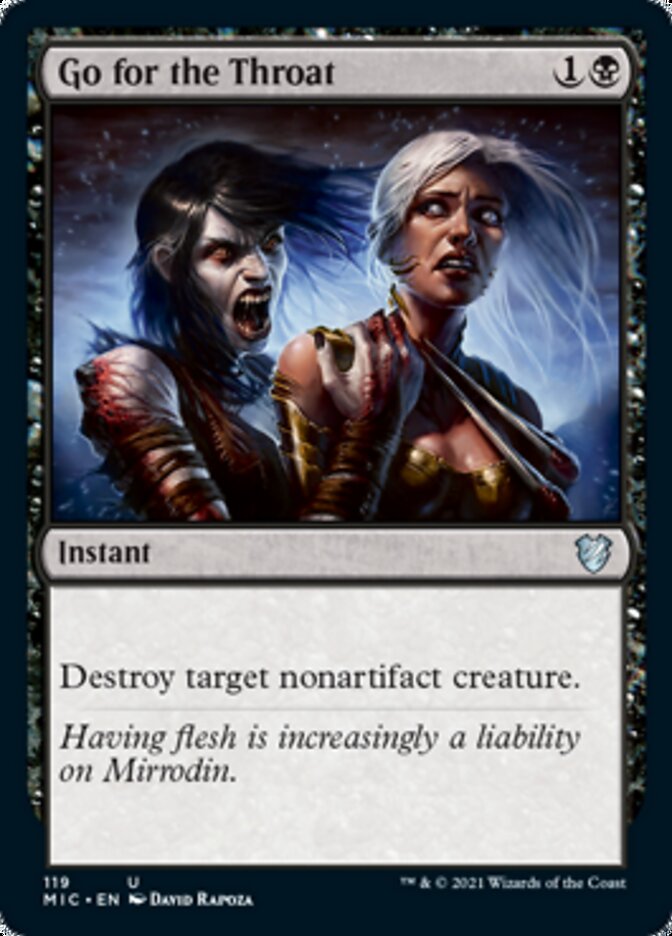Go for the Throat [Innistrad: Midnight Hunt Commander] | Clutch Gaming