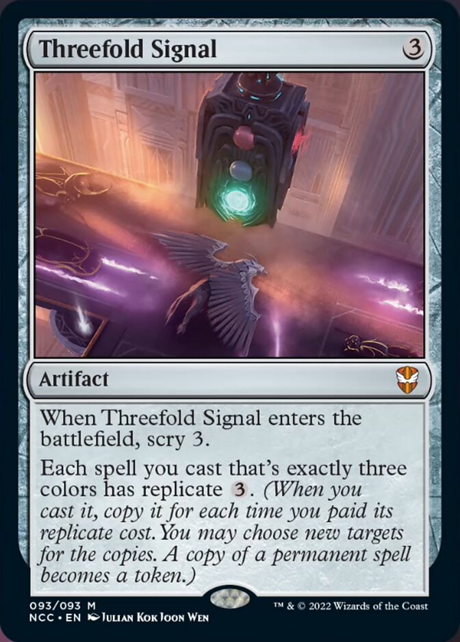 Threefold Signal [Streets of New Capenna Commander] | Clutch Gaming