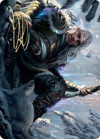 Jorn, God of Winter Art Card (Gold-Stamped Signature) [Kaldheim Art Series] | Clutch Gaming