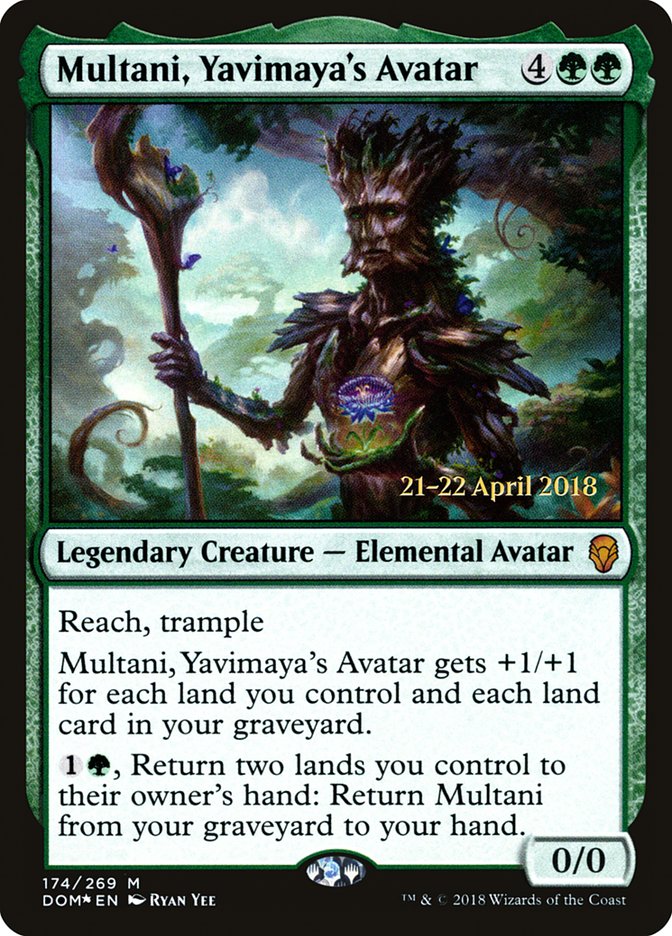 Multani, Yavimaya's Avatar [Dominaria Prerelease Promos] | Clutch Gaming