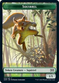 Squirrel // Thopter (008) Double-Sided Token [Double Masters Tokens] | Clutch Gaming