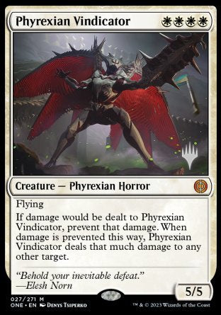 Phyrexian Vindicator (Promo Pack) [Phyrexia: All Will Be One Promos] | Clutch Gaming