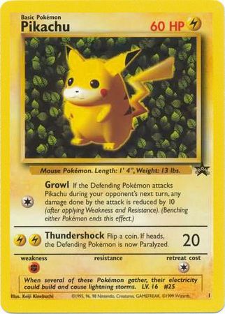 Pikachu (1) (Promo) [Wizards of the Coast: Black Star Promos] | Clutch Gaming