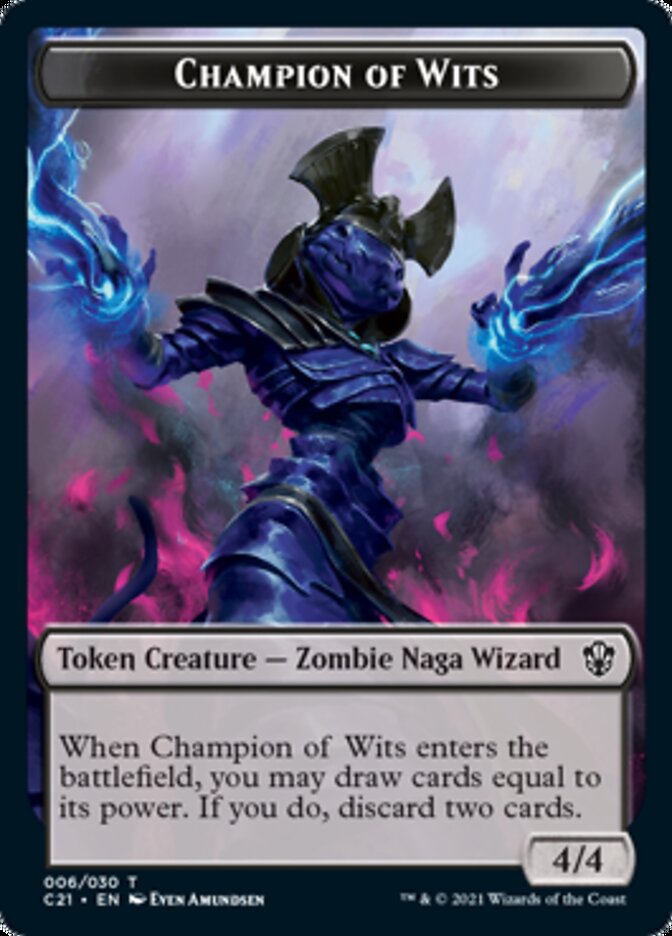 Eldrazi // Champion of Wits Double-Sided Token [Commander 2021 Tokens] | Clutch Gaming