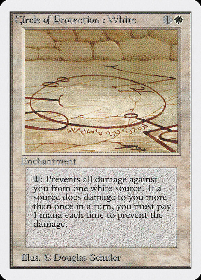 Circle of Protection: White [Unlimited Edition] | Clutch Gaming