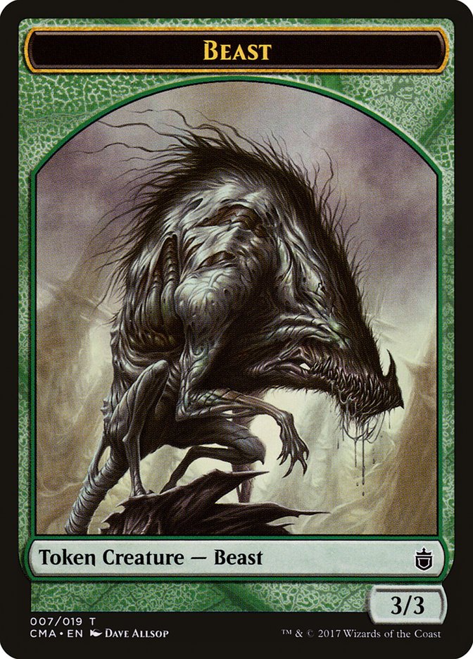 Beast Token (007/019) [Commander Anthology Tokens] | Clutch Gaming