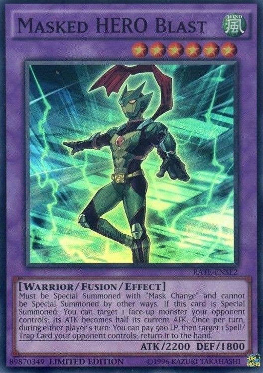 Masked HERO Blast [RATE-ENSE2] Super Rare | Clutch Gaming