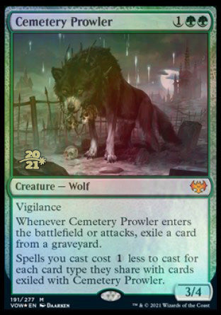 Cemetery Prowler [Innistrad: Crimson Vow Prerelease Promos] | Clutch Gaming