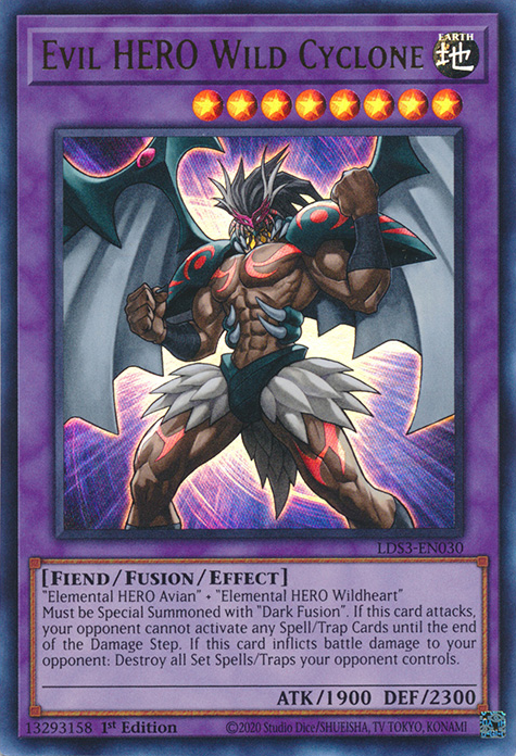 Evil HERO Wild Cyclone [LDS3-EN030] Ultra Rare | Clutch Gaming