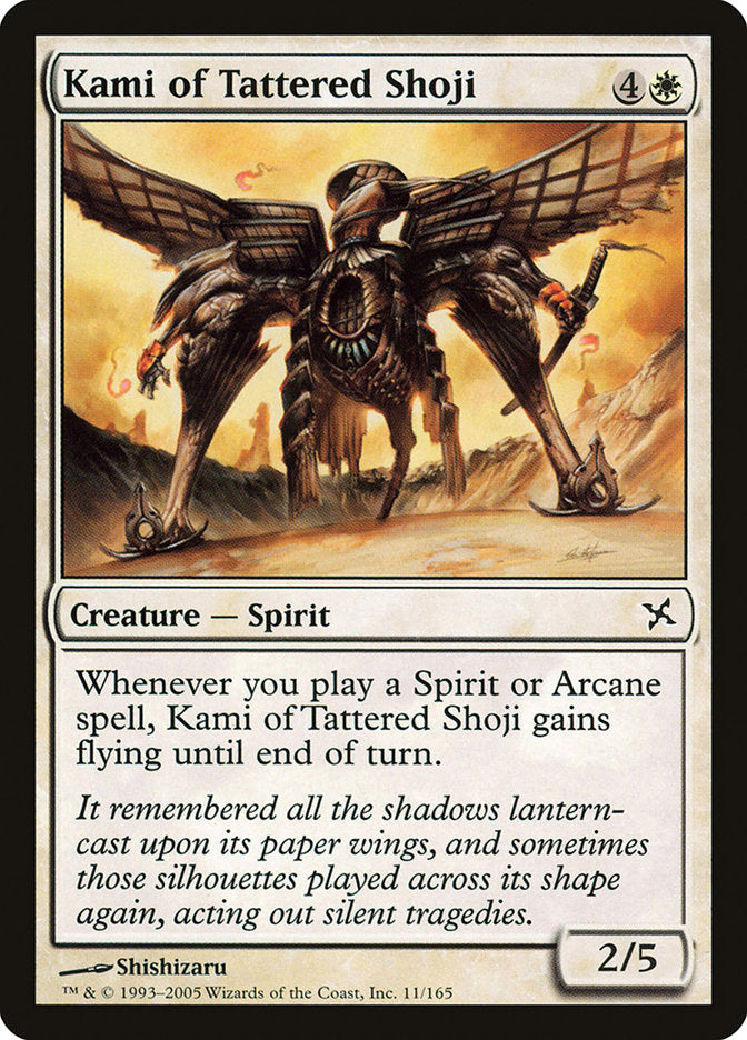 Kami of Tattered Shoji [Betrayers of Kamigawa] | Clutch Gaming