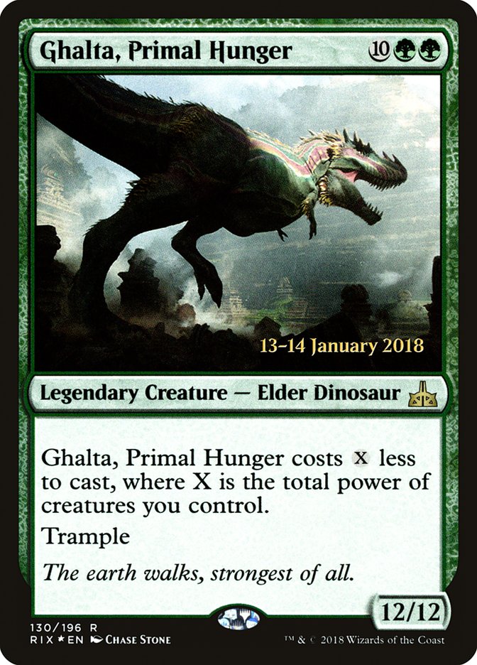 Ghalta, Primal Hunger [Rivals of Ixalan Prerelease Promos] | Clutch Gaming