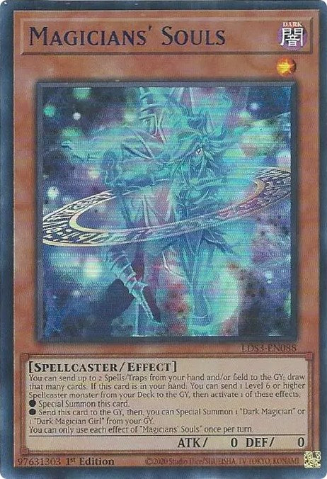 Magicians' Souls (Blue) [LDS3-EN088] Ultra Rare | Clutch Gaming