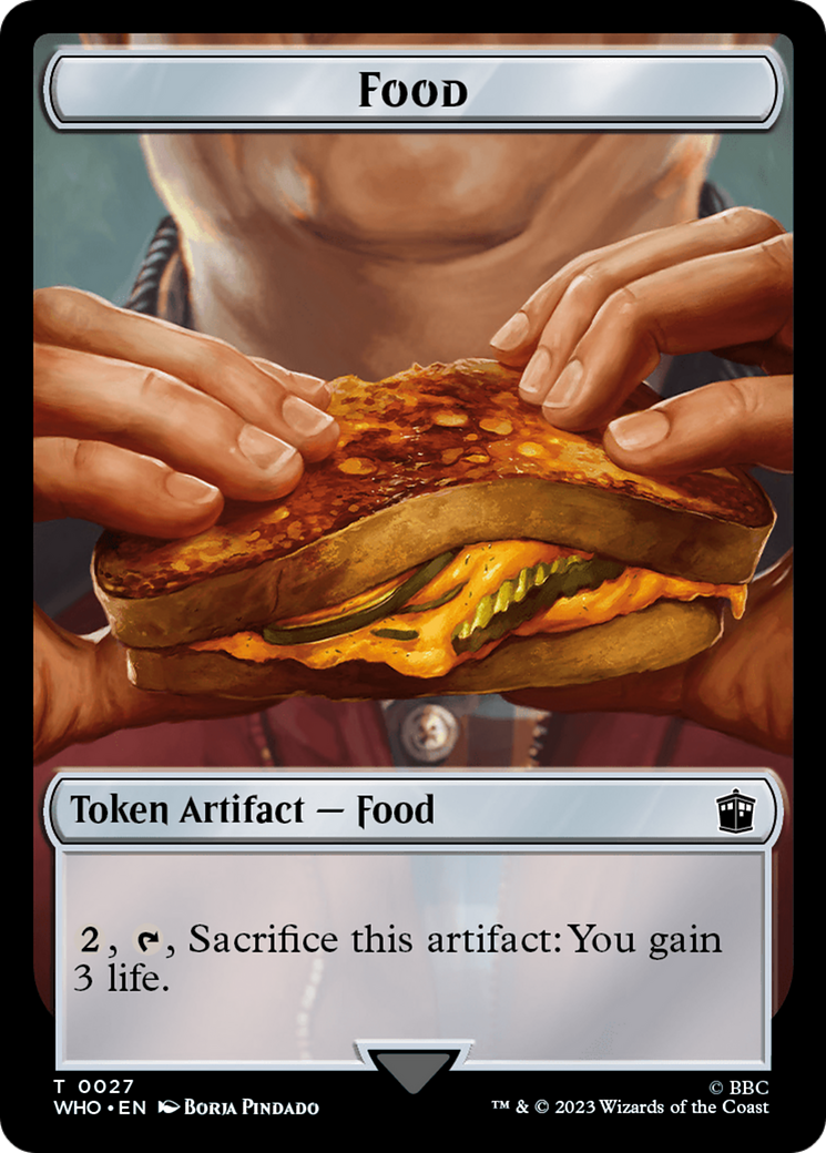 Alien Angel // Food (0027) Double-Sided Token [Doctor Who Tokens] | Clutch Gaming