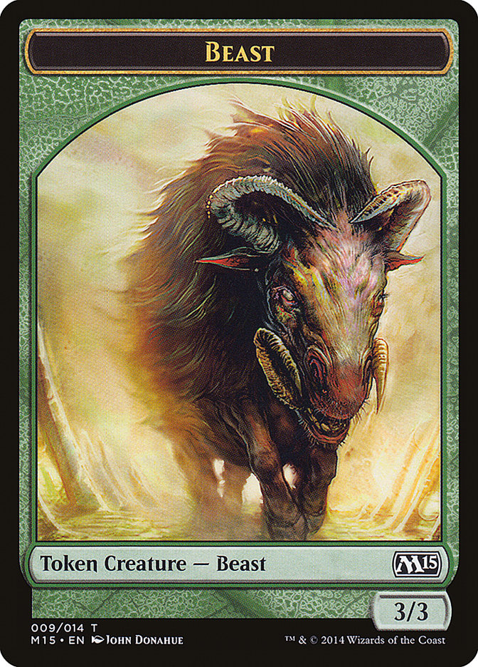 Beast Token (009/014) [Magic 2015 Tokens] | Clutch Gaming