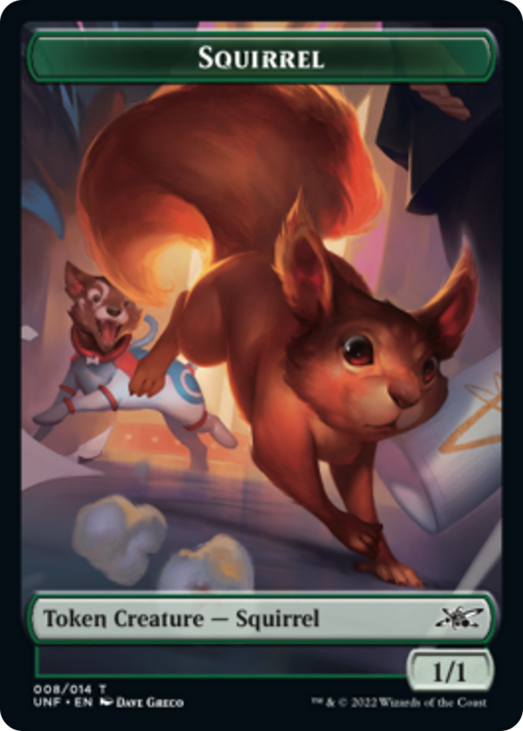 Squirrel // Treasure (012) Double-Sided Token [Unfinity Tokens] | Clutch Gaming