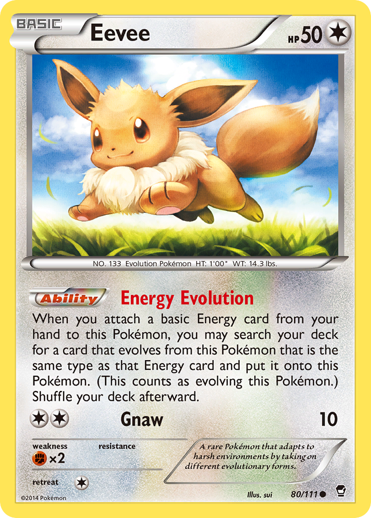 Eevee (80/111) [XY: Furious Fists] | Clutch Gaming