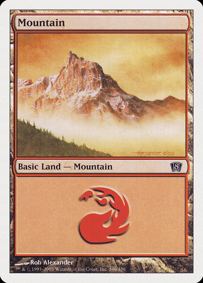 Mountain (346) [Eighth Edition] | Clutch Gaming