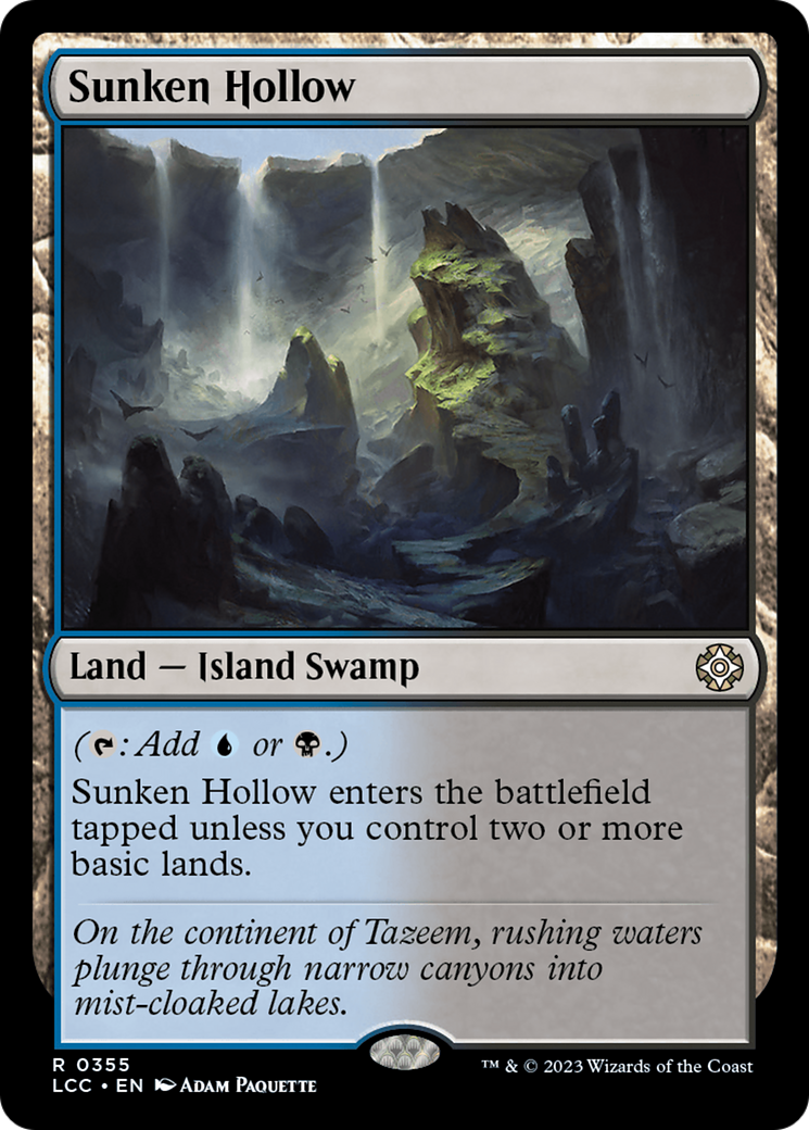 Sunken Hollow [The Lost Caverns of Ixalan Commander] | Clutch Gaming