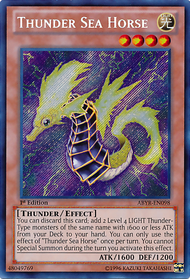 Thunder Sea Horse [ABYR-EN098] Secret Rare | Clutch Gaming