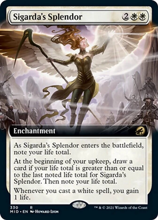 Sigarda's Splendor (Extended Art) [Innistrad: Midnight Hunt] | Clutch Gaming