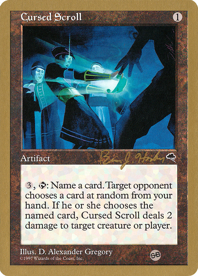 Cursed Scroll (Brian Hacker) (SB) [World Championship Decks 1998] | Clutch Gaming