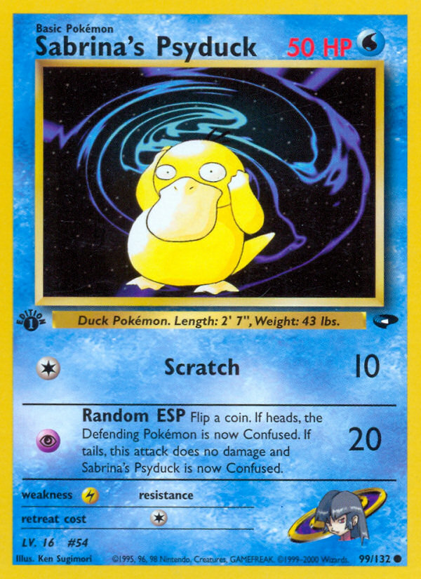 Sabrina's Psyduck (99/132) [Gym Challenge 1st Edition] | Clutch Gaming