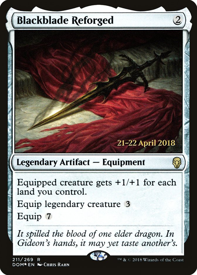 Blackblade Reforged [Dominaria Prerelease Promos] | Clutch Gaming