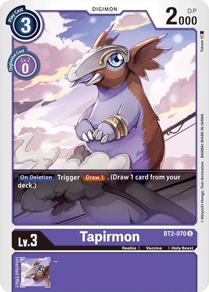 Tapirmon [BT2-070] [Release Special Booster Ver.1.0] | Clutch Gaming