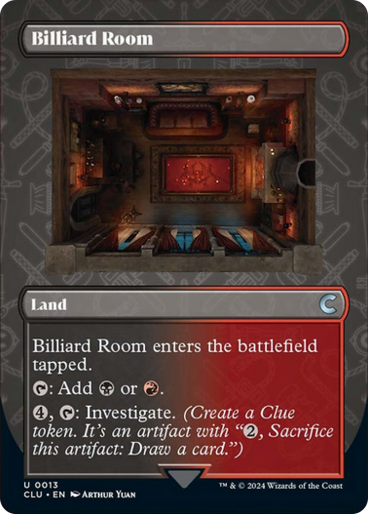 Billiard Room (Borderless) [Ravnica: Clue Edition] | Clutch Gaming