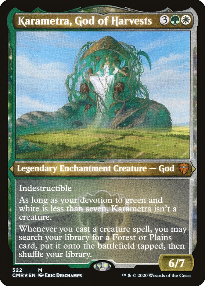 Karametra, God of Harvests (Etched) [Commander Legends] | Clutch Gaming