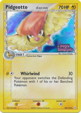 Pidgeotto (49/110) (Delta Species) (Stamped) [EX: Holon Phantoms] | Clutch Gaming