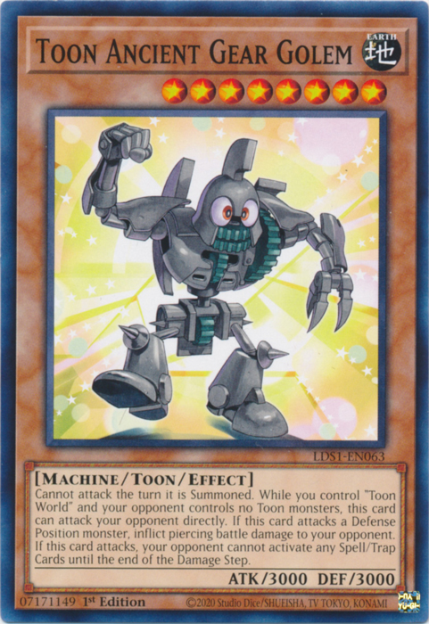 Toon Ancient Gear Golem [LDS1-EN063] Common | Clutch Gaming