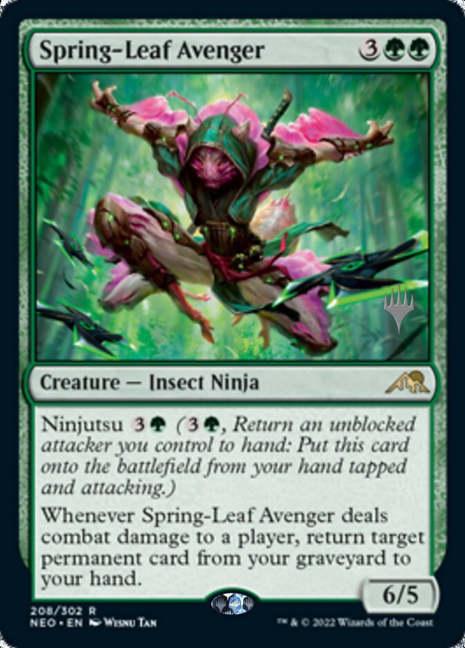 Spring-Leaf Avenger (Promo Pack) [Kamigawa: Neon Dynasty Promos] | Clutch Gaming