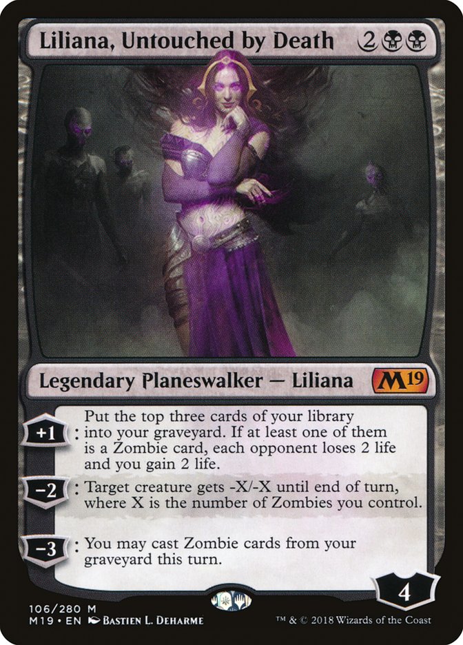 Liliana, Untouched by Death [Core Set 2019] | Clutch Gaming