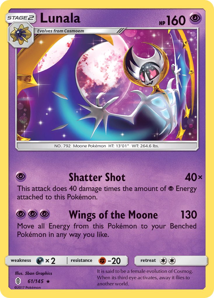 Lunala (61/145) (Theme Deck Exclusive) [Sun & Moon: Guardians Rising] | Clutch Gaming