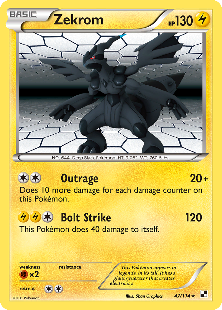 Zekrom (47/114) [Black & White: Base Set] | Clutch Gaming